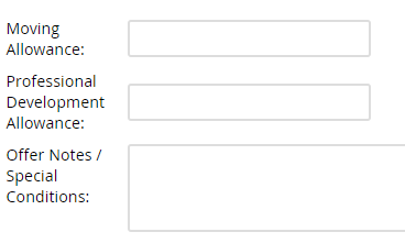 Additional compensation details area of the MyTrack offer card