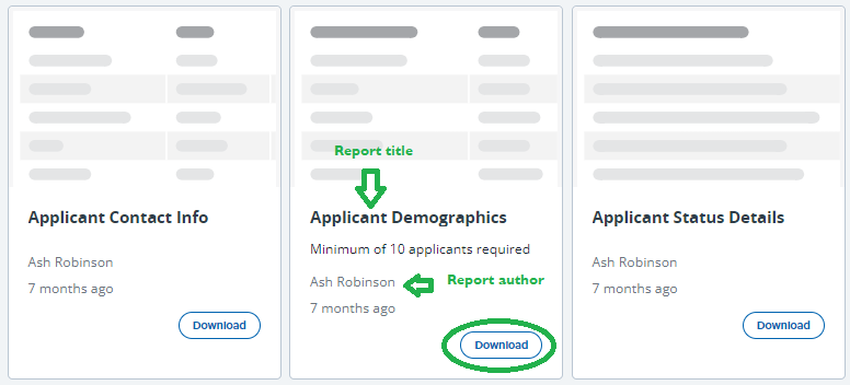 Job card reports dashboard in MyTrack