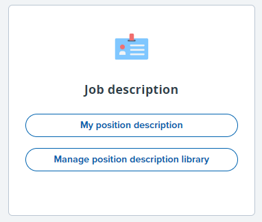 Job description tile from the recruiter dashboard in MyTrack