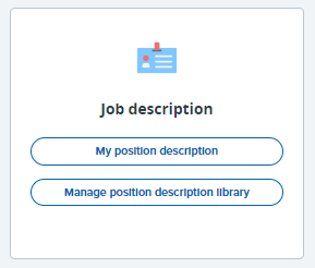 Position description tile from the MyTrack dashboard