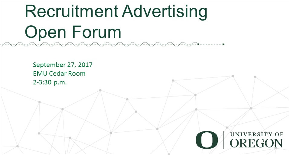 title slide for the advertising focus group presentation on September 27, 2017