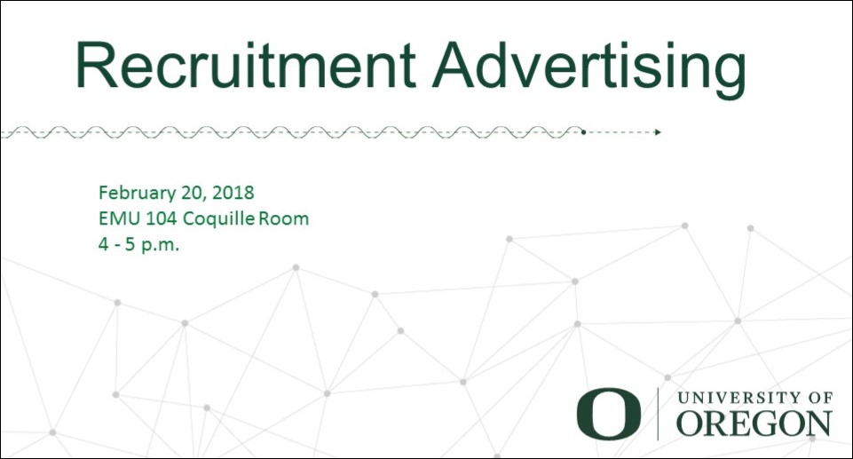 cover slide for recruitment advertising powerpoint presentation